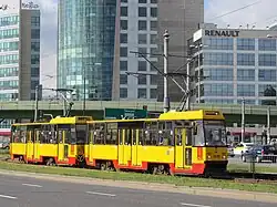 Souprava vozů Konstal 105Nm ve Varšavě