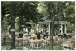 Kavárna Helenenhof, pohlednice z roku 1910