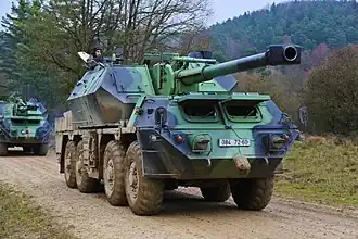 ShKH vz. 77 české armády během cvičení, 2013