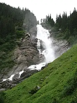 Krimmelské vodopády – horní stupeň