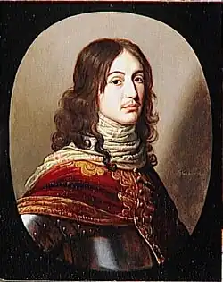 Princ Mořic Falcký na portrétu Gerrita van Honthorsta (1621)