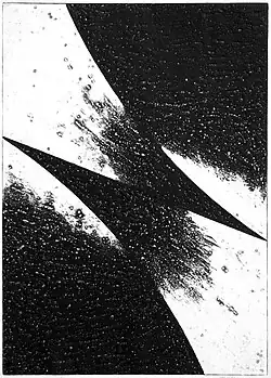 Dva hroty (Dvě paraboly na diagonále), kolografie, 1965
