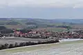 D1 Zimní pohled na Liteň od vrchu Mramor