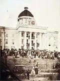 Inaugurace Jeffersona Davise do prezidentské funkce v Montgomery, 18. února 1861