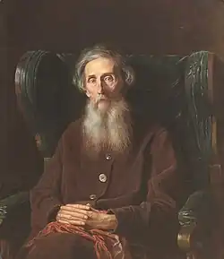 Podobizna spisovatele V. I. Dala, 1872, olej na plátně