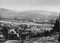 Velké Hydčice (v popředí) a Malé Hydčice na historické fotografii (1895)