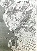 Plány města Ōtomari z roku 1934