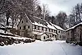 Hrázděná budova Spechtritzmühle