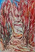 "Sutinova alej", Olej na plátně, 140x95, 2008