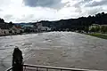 Savinja během záplav v Lašku, 20. září 2010