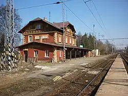 Nádražní budova v Jarošově nad Nežárkou
