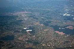 Letecký snímek Mariboru a okolí