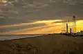 Raketa Antares na startovací rampě.