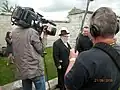 Vrchní zemský rabín Karol Sidon na Židovském hřbitově u Hřivčic