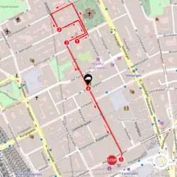 ulice Drottninggatan ve Stockholmu, místo útoku
