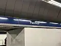 Cedule na nástupišti