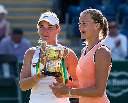 Šampionky birminghamské čtyřhry 2018, Tímea Babosová a Kristina Mladenovicová