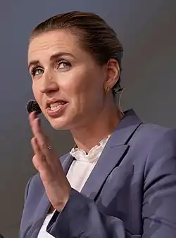 Mette Frederiksenová, dánská předsedkyně vlády od roku 2019