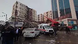 Škody ve městě Diyarbakır
