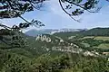 Nejznámější panorama horské železnice z vyhlídky 20 Schilling-Blick