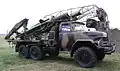 Přepravník 2T7 s raketami 3M9M3E