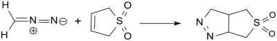 Reakce diazomethanu s 3-sulfolenem
