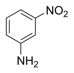 Strukturní vzorec 3-nitroanilinu