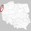 Poloha na mapě Polska