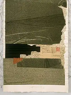 Bez názvu, šitá koláž, 1992