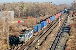Kontejnerový vlak dopravce Metrans Rail