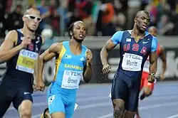 Chris Brown (uprostřed) na MS v Berlíně 2009