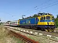 46 219 na spoji 8611 Slănčev brjag na nádraží Čirpan první den zavedení grafikonu s rychlostí 150 km/h 1. července 2017