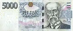 5000CZK obverse