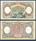 5000 lir - rub a líc bankovky vydané v roce 1947