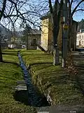 Bělský potok u kostela sv. Františka