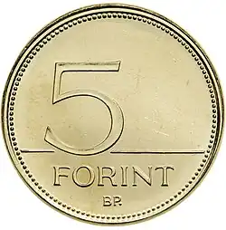 pětiforintová mince