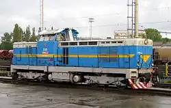 Historická lokomotiva T 466.0007 v Ostravě