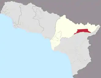 Ažara na mapě