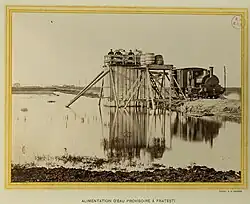 Alimentation d'eau provisoire à Frateşti