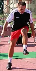 Jan Skorkovský, frestyle fotbal s peckou od třešně, Králíky, (r. 2009)