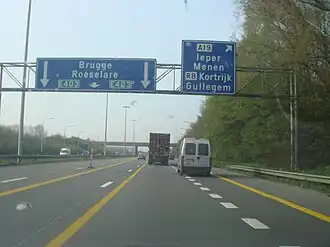křížení dálnic A19 a A17