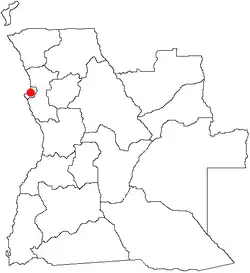 Arcidiecéze Luanda na mapě