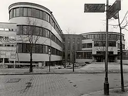 Kanceláře AOK a administrativní budova, Halle, postavil 1928–1931 Martin Knauthe, asi 1931
