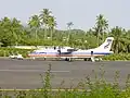 Letoun společnosti Bangkok Airways na letišti Ko Samui