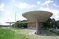 Tankestelle 3, Reichsautobahn 12, Německo, architekt: Fridrich Tamms 1937