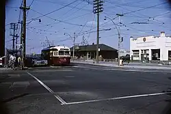 A PCC streetcar, Toronto, 1969