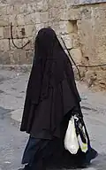 Burka ortodoxní židovské sekty (Izrael 2012)