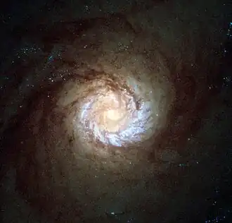 M61 na snímku z Hubbleova vesmírného dalekohledu
