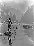 A smoky day at the Sugar Bowl Hupa, asi 1923