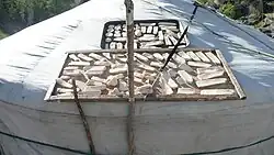 Sušící se tvaroh aaruul